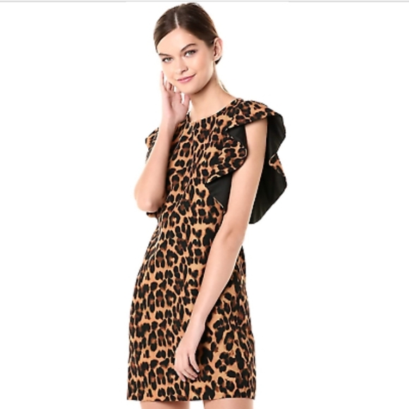 Laundry By Shelli Segal Dresses & Skirts - LaundryxShelli Segal Leopard Flutter Sleeve Dress